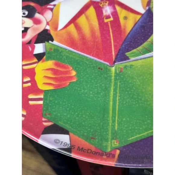 Vintage 1993 McDonald's Melamine Plate Ronald & Birdie Riding Carousel Horse - Picture 6 of 9